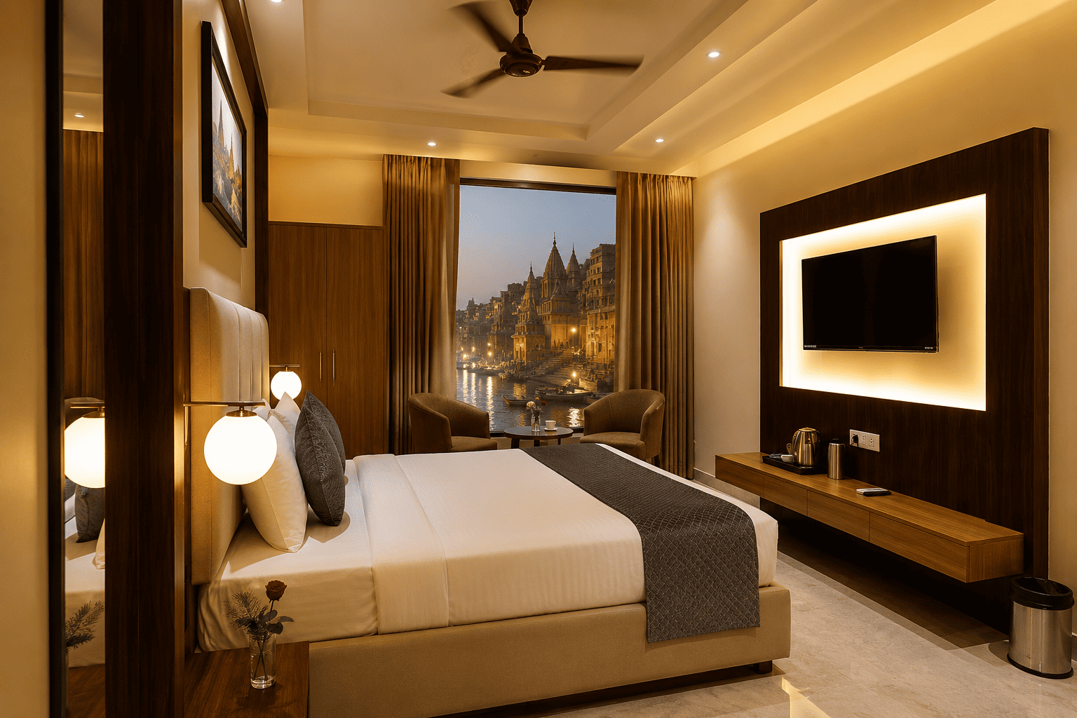 Hotel Stay near Ghats & Temples