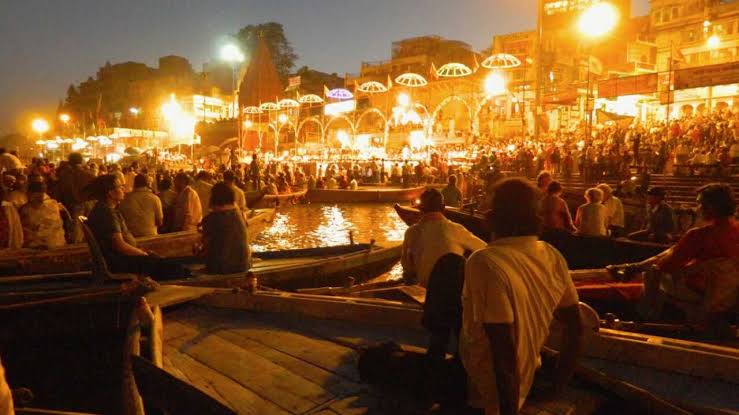 Ganga Aarti Rooftop View